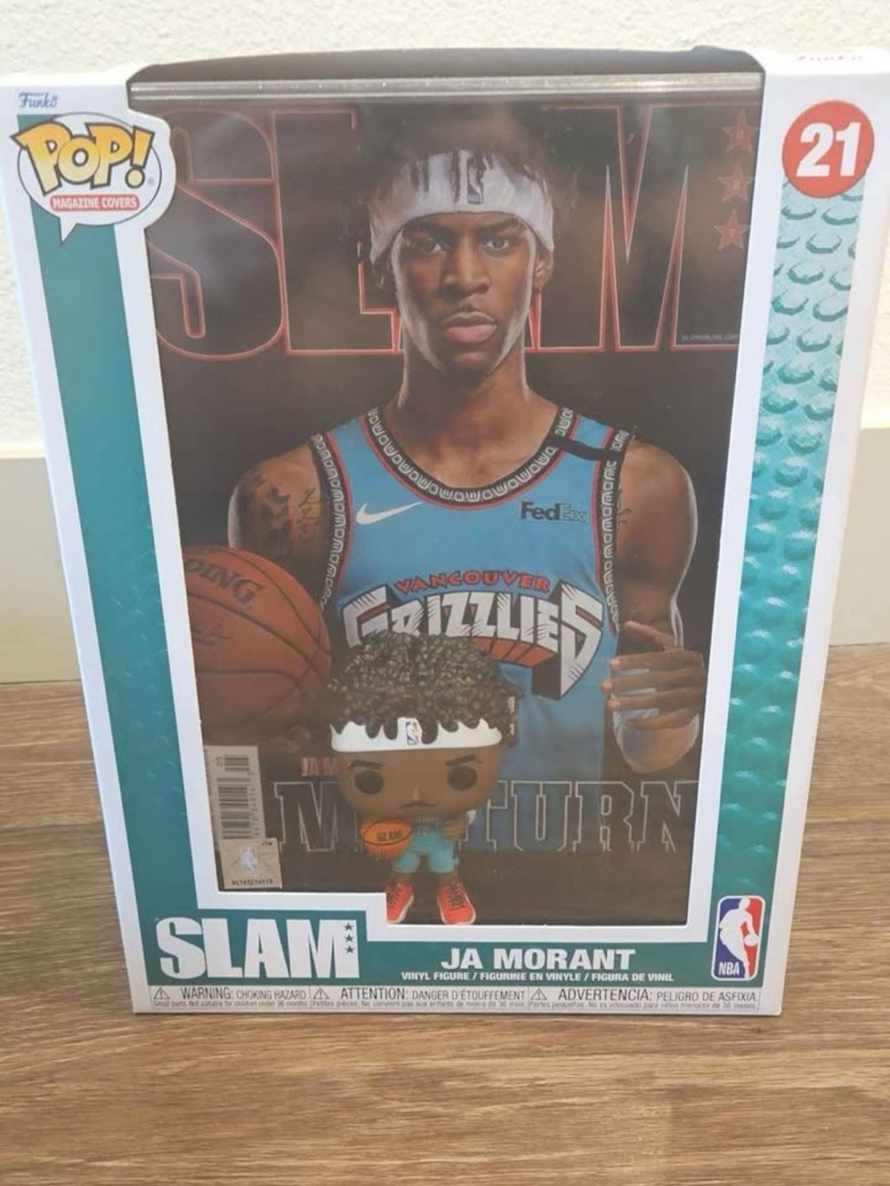 JA Morant Funko Pop Display/ Memphis Grizzlies/#21/ new /original packed.